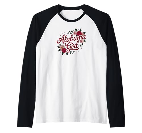 Alabama Girl Pretty Floral Cute Raglan Alabama Girl Pretty Floral Cute Raglan von Southern Girls Floral Apparel
