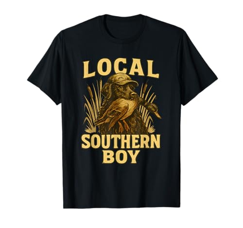 Local Southern Boy Duck Hunting Labrador Dog Rural Outdoor T-Shirt von Southern Hunt Gear