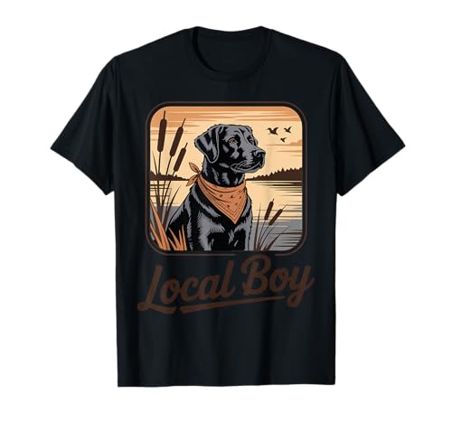 Local Boy Labrador Jagd Hund Ente Jagd T-Shirt von Southern Labrador Local Boy Duck Hunting Dog
