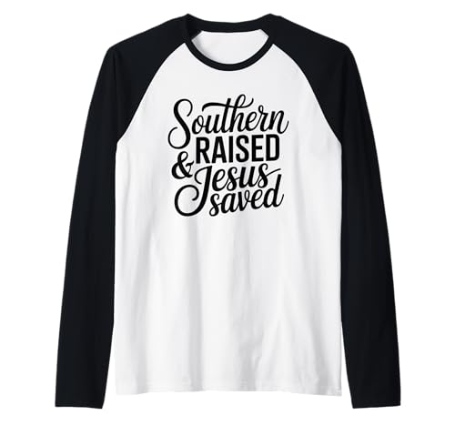 Das Mädchen aus dem Süden hat den treuen christlichen Bibelgott gerettet Raglan Das Mädchen aus dem Süden hat den treuen christlichen Bibelgott gerettet Raglan von Southern Pride Christian Woman Bible Faith Jesus