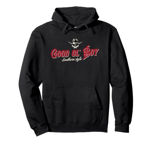 Good Ol Boy 's Southern Style s Cowboy Skull Pullover Hoodie Good Ol Boy 's Southern Style s Cowboy Skull Pullover Hoodie von Southern States Ware s Cowboy Skull s Good Ol Boy