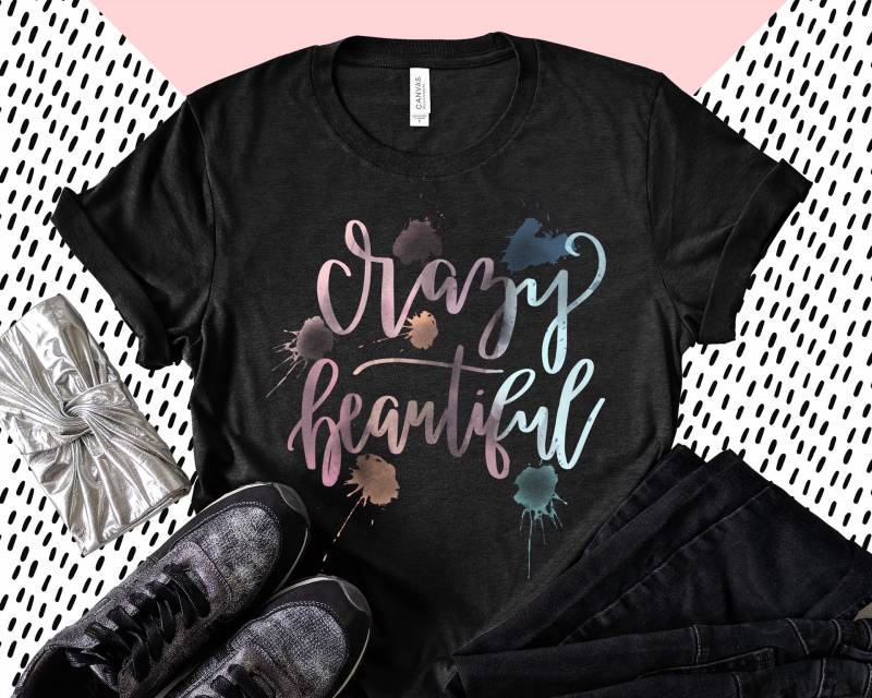 Verrücktes Schönes T-Shirt, Aquarell-T-Shirt, Trendiges Grafik-T-Shirt, Kurzarm-Unisex T-Shirt Verrücktes Schönes T-Shirt, Aquarell-T-Shirt, Trendiges Grafik-T-Shirt, Kurzarm-Unisex T-Shirt von SouthernBluebirdDay