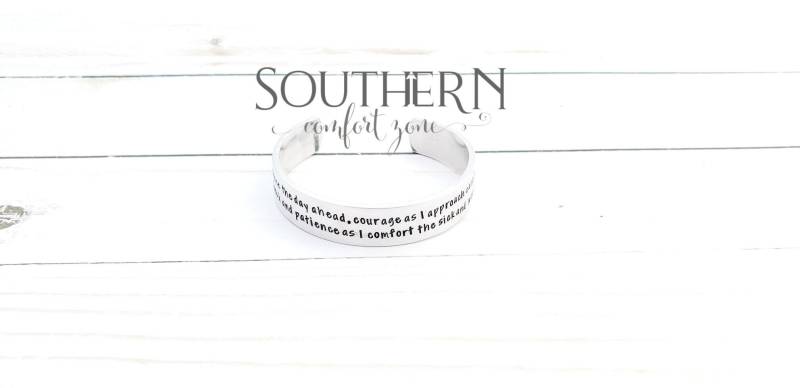 Krankenschwester Personalisierte Armband Gebet - Hand Gestempelt Rn Stna Sanitäter Lpn Arzt Schmuck Abschlussgeschenk Für Sie von SouthernComfortZone