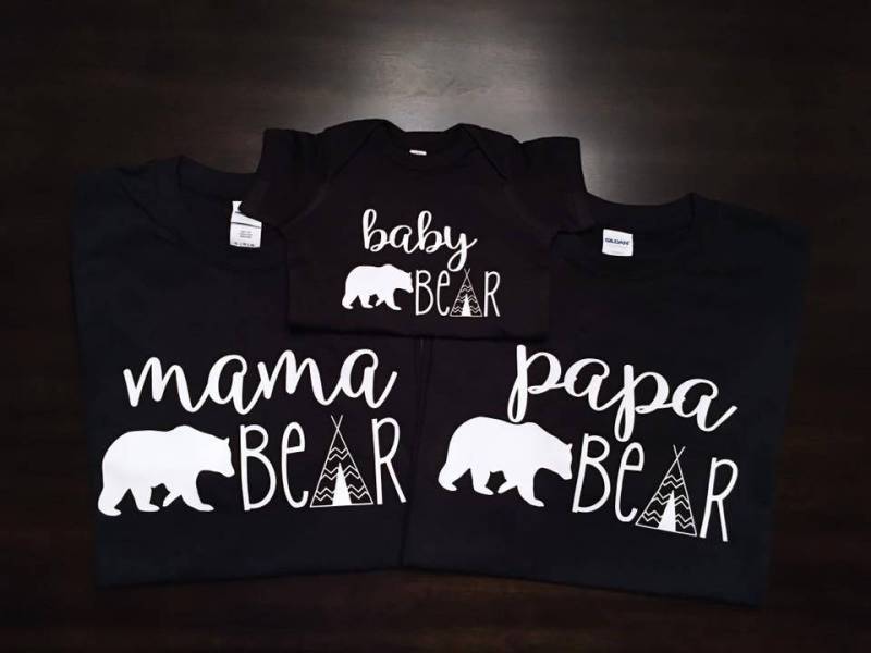 Mama Bär, Papa Baby Bruder Schwester Geburtstag Familie Passende Sets, Wald Geburtstag, Weihnachten Pyjamas von SouthernComfortables