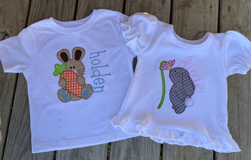 Benutzerdefinierte Personalisierte Osterhase Oder Kreuz Lamm Shirt Junge Mädchen Monogrammiert Süd Kurzarm Rosa Blau Lavendel Braun Chevron Urlaub von SouthernGraceEmb