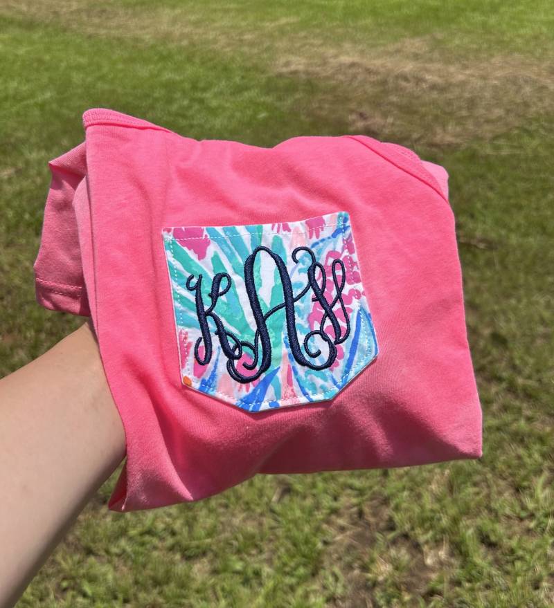 Lilly Inspiriert Tasche Neon Tank Dame Frau Jugend Mädchen Monogrammiert Süden Shirt Chevron Hell Geschenk Grad Geburtstag Rosa Grün von SouthernGraceEmb