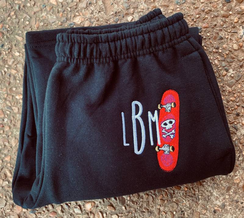 Personalisierte Monogramm Jogginghose Mama Papa Braut Bräutigam Frauen Männer Erwachsenen Südlichen Anmut Stickerei Tanz Jubeln Hochzeit Bär von SouthernGraceEmb