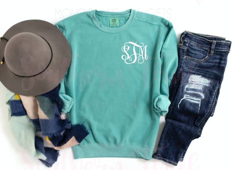 Monogrammed Comfort Colors Rundhals-Sweatshirt - Sweatshirt Monogramm Für Erwachsene Brautjungfer Geschenk -Pullover Monogrammed Comfort Colors Rundhals-Sweatshirt - Sweatshirt Monogramm Für Erwachsene Brautjungfer Geschenk -Pullover von SouthernTouchMono