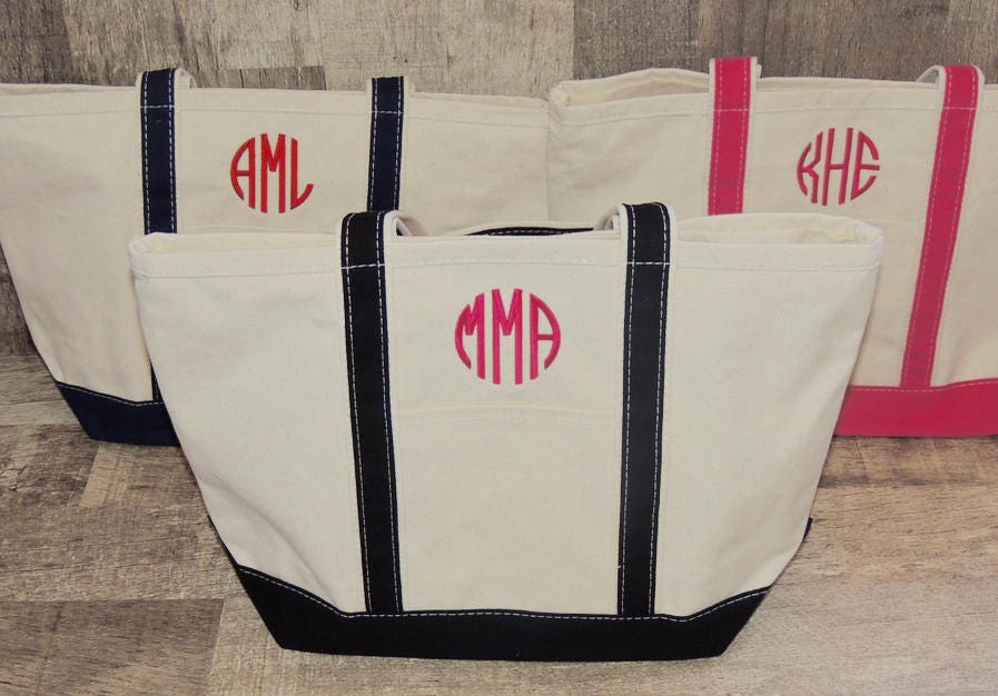 Monogrammed Medium Canvas Tote - Brautjungfer Geschenk Monogramm Tragetasche Bag Reisetasche Geschenke Mit Monogrammed Medium Canvas Tote - Brautjungfer Geschenk Monogramm Tragetasche Bag Reisetasche Geschenke Mit von SouthernTouchMono