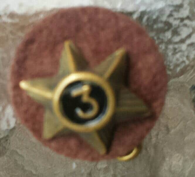 Brosche Vintage 1960Er Jahre Scout Abzeichen Mit Metall Nr. 3 Auf Filz Unterlage Sicherheitsnadel Messington von Southernhouse