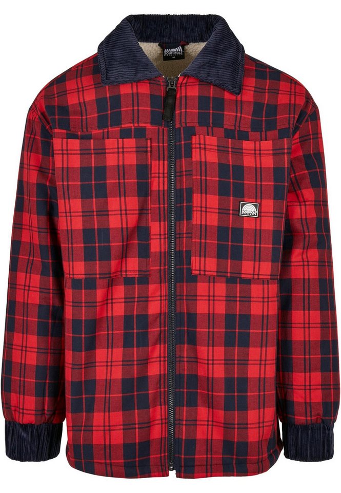 Southpole Allwetterjacke Southpole Herren Southpole Check Flannel Sherpa Jacket (1-St) von Southpole