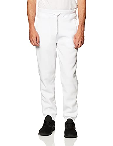 Southpole Herren 1570 Basic Active Jogger Sweatpants Fleece-Jogginghose, Weiß a, Groß von Southpole
