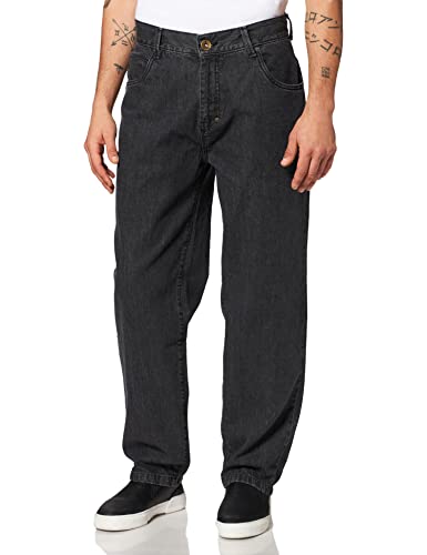 Southpole Herren SP132-Southpole 3D Embroidery Denim Hose, raw Black, 30 von Southpole