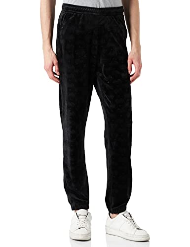 Southpole Herren SP049-Southpole AOP Velour Pants Hose, Black, L von Southpole