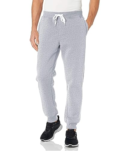 Southpole Herren Active Basic Jogger Fleece Pants Jogginghose, Grau Meliert, 4XL Große Größen Tall von Southpole