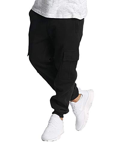 Southpole Herren Active Basic Jogger Fleece Pants Jogginghose, Schwarz (Fracht), XL von Southpole