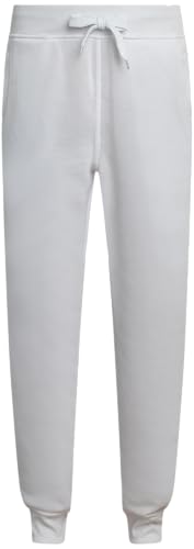 Southpole Herren Active Fleece Open Bottom Sweatpants-Regular and Big & Tall Sizes Trainingshose, Weiss/opulenter Garten, Klein von Southpole