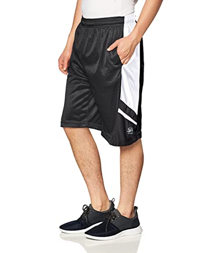 Southpole Herren Basic Basketball Mesh Shorts, Schwarz, Groß von Southpole