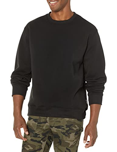 Southpole Herren Basic Fleece Crewneck Sweatshirt, Schwarz, L von Southpole