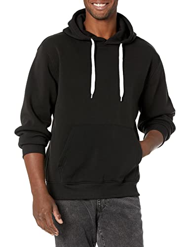 Southpole Herren Basic Fleece Hoodie Sweatshirts-Pullover & Zip Up Kapuzenpullover, Schwarz, Small von Southpole