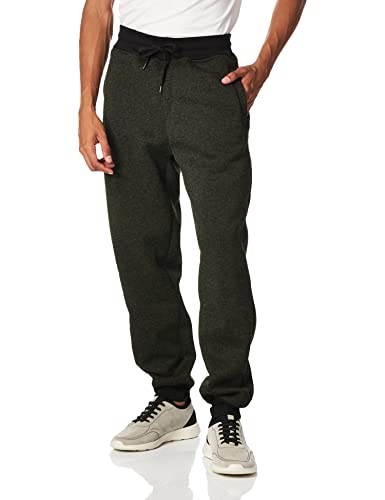 Southpole Herren Jogginghose Basic Fleece Trainingshose, New Marled Olive, Groß von Southpole