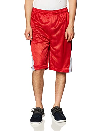 Southpole Herren Big and Tall Basic Basketball Mesh Shorts, rot, 6X von Southpole