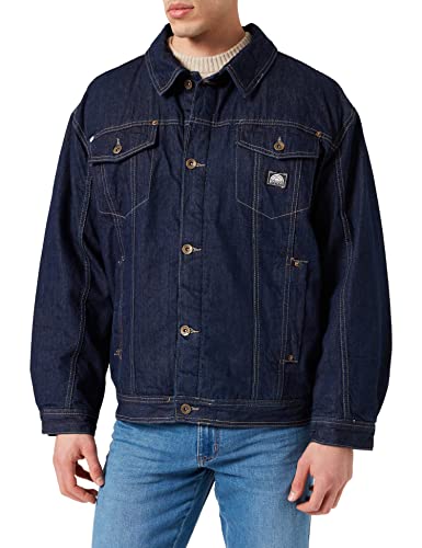 Southpole Herren Denim Sherpa Jacket Jacke, raw Indigo, M von Southpole