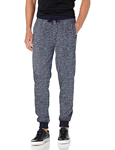 Southpole Herren Fleece Sweatpants-Regular and Big & Tall Sizes Trainingshose, Marled Navy Aloit, XXL von Southpole