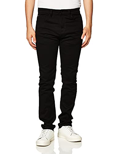 Southpole Herren Flex Stretch Basic Twill and Rinse Denim Pants Jeans, Schwarz Skinny, 34W / 32L von Southpole