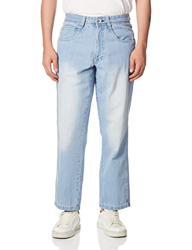 Southpole Herren Relaxed Fit Core Denim Pant - Hose mit lockerer Passform Jeans, Hell-Sandblau, 36W / 32L von Southpole