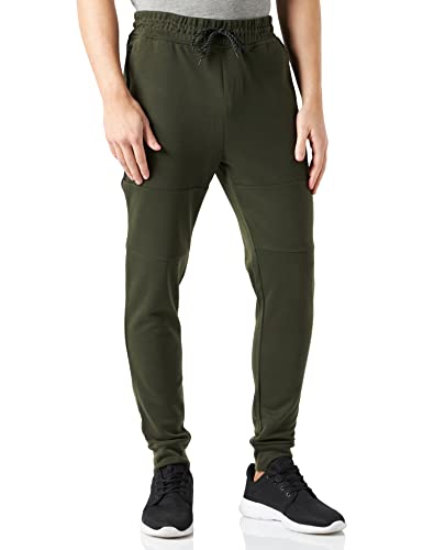 Southpole Herren Side Zipper Tech Fleece Jogger Hose, Olive, S von Southpole