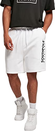 Southpole Herren Southpole Basic Sweat Shorts, white, XXL von Southpole