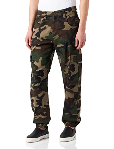 Southpole Herren Southpole Camo Cargo Pants Hose, Wood Camo, 29 von Southpole