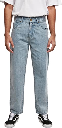 Southpole Herren Southpole Spray Logo Denim Pants , Retro Ltblue Destroyed Washed , 31 von Southpole