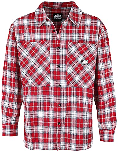 Southpole Herren SP067-Southpole Checked Woven Shirt Hemd, SP red, XXL von Southpole