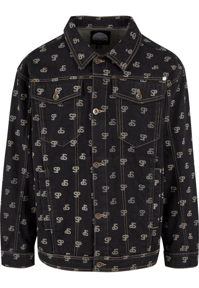 Southpole Jeansjacke Southpole Southpole Bleched AOP Denim Jacket (1-St) von Southpole