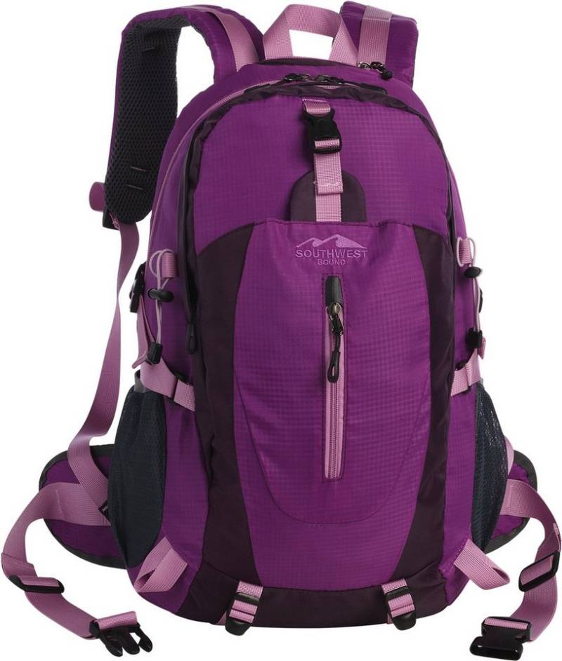 Southwest Bound Rucksack Southwest Wanderrucksack Polyester lila, Damen Wanderrucksack Polyester, lila ca. 20cm hoch von Southwest Bound