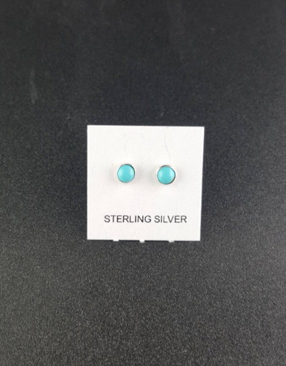 3mm Klein, 4mm Südwesten Türkis Ohrstecker, Kleine Ohrstecker Sterling Silber Ohrringe 3mm Klein, 4mm Südwesten Türkis Ohrstecker, Kleine Ohrstecker Sterling Silber Ohrringe von SouthwestTQ