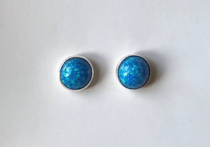 5mm, 6mm, 8mm Dunkelblaue Opal Ohrstecker - Sterling Silber Post Ohrringe 5mm, 6mm, 8mm Dunkelblaue Opal Ohrstecker - Sterling Silber Post Ohrringe von SouthwestTQ