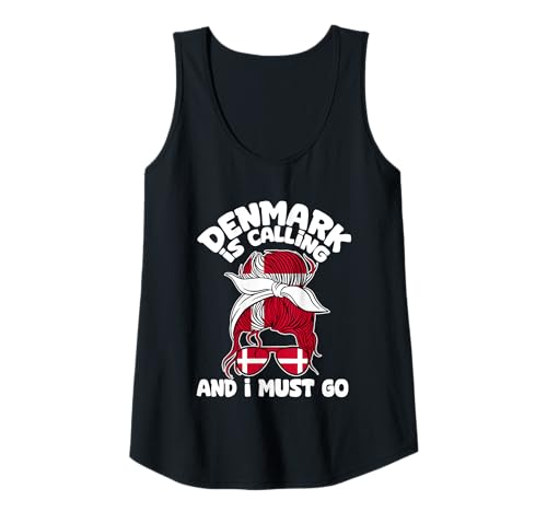Damen Denmark is calling - lustiges Dänemark Tank Top von Souvenir Dänemark - Urlaub in Dänemark