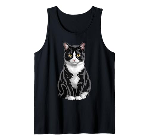 Majestic Smoking Cat Art Katzenliebhaber Männer Frauen Kinder Tank Top von Souvenir Shirt