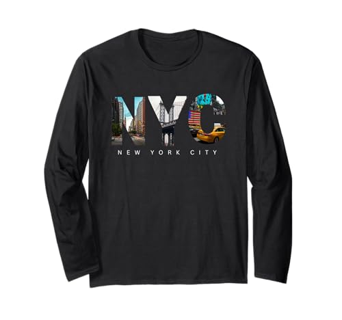 New York City T-Shirt NYC Skyline Souvenir Herren Damen Kinder Langarmshirt New York City T-Shirt NYC Skyline Souvenir Herren Damen Kinder Langarmshirt von Souvenir Shirt