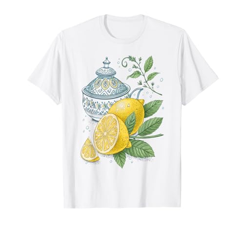 Zitronentee Illustration Vintage Frauen T-Shirt von Souvenir Shirt