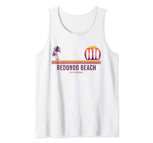 Kalifornien Redondo Beach Vintage Surf Tank Top von Souvenir der Republik Kalifornien