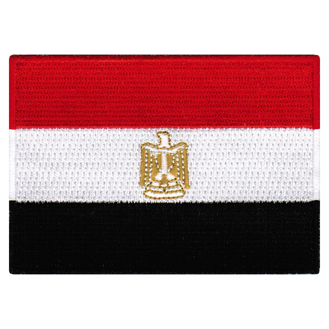 Ägypten Flagge Patch Gestickte Aufbügler | 3, 5x2, 5 Zoll von SouvenirPatch