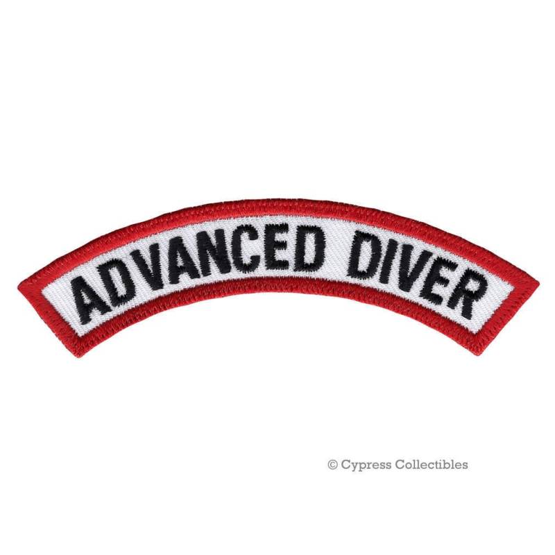 Advanced Diver Zertifizierung Chevron Patch Scuba Diving Erfahrung Bügelbild Gestickte Applikation Emblem von SouvenirPatch
