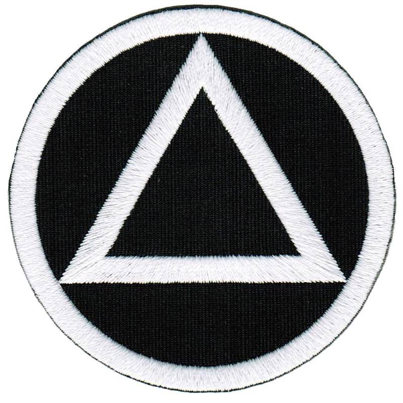 Alkoholik Anonymous Patch Aufnäher Nüchtern Nüchternheit Marker Schwarz Applikation von SouvenirPatch