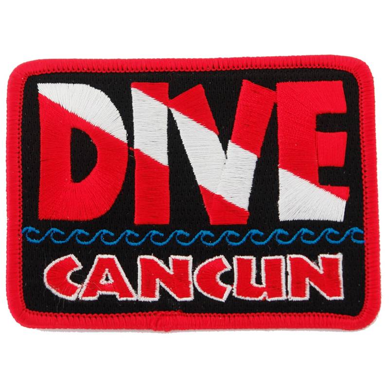 Dive Cancun Scuba Diving Patch Gesticktes Aufbügler Emblem von SouvenirPatch