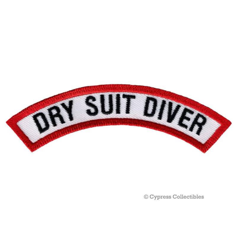 Dry Suit Diver Zertifizierung Chevron Patch Scuba Diving Erfahrung Bügelbild Gestickte Applikation Emblem von SouvenirPatch