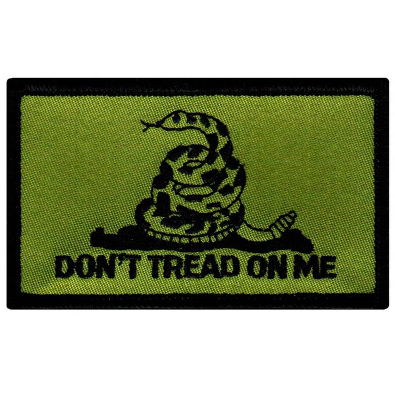 Gadsden Flagge Camo Grün Patch Don't Tread On Me Gestickte Applikation Zum Aufbügeln von SouvenirPatch